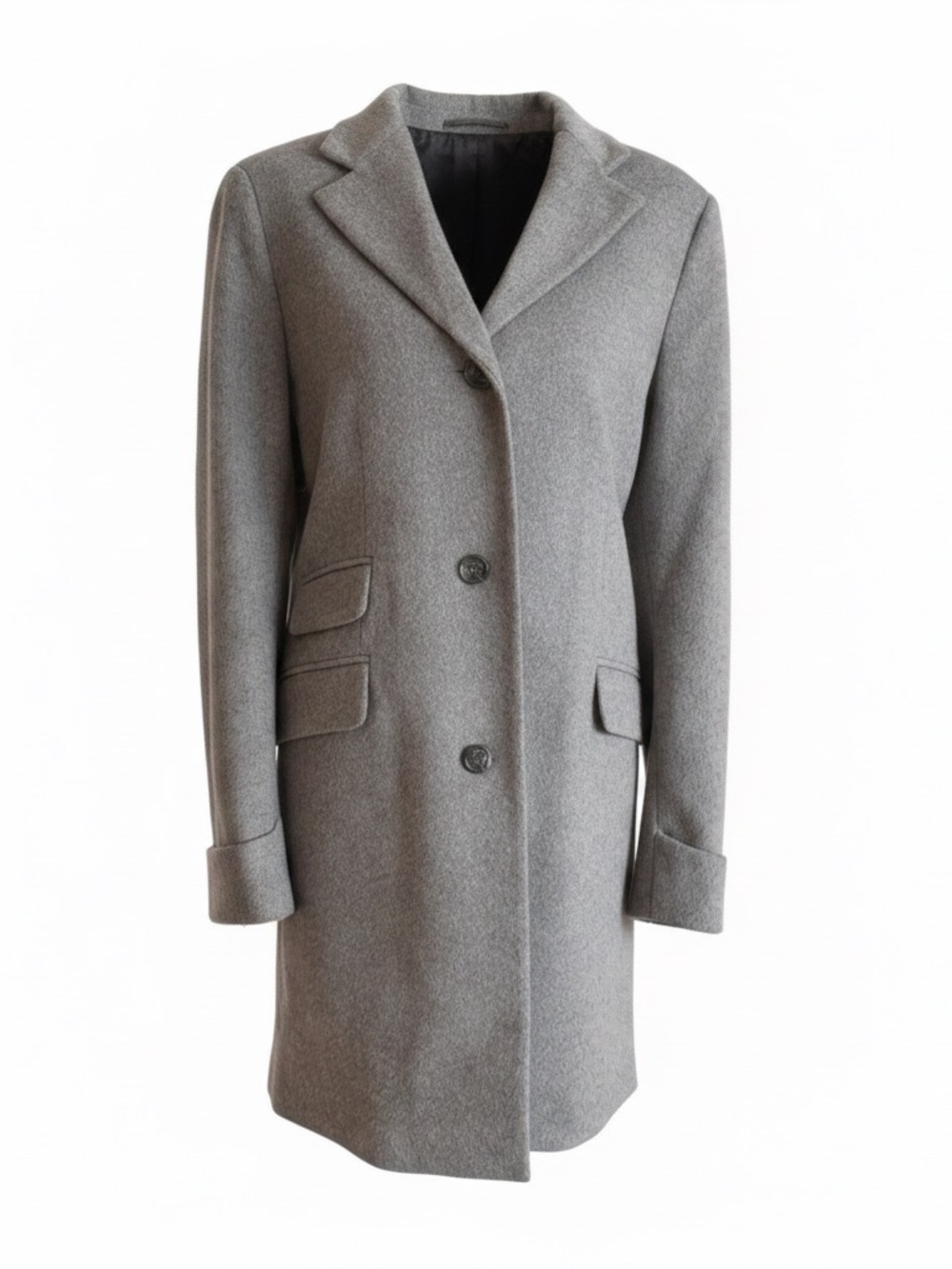 ⁠Lauren Ralph Lauren Womens Wool Blend Car Coat in Alaskan Grey 14 NWOT